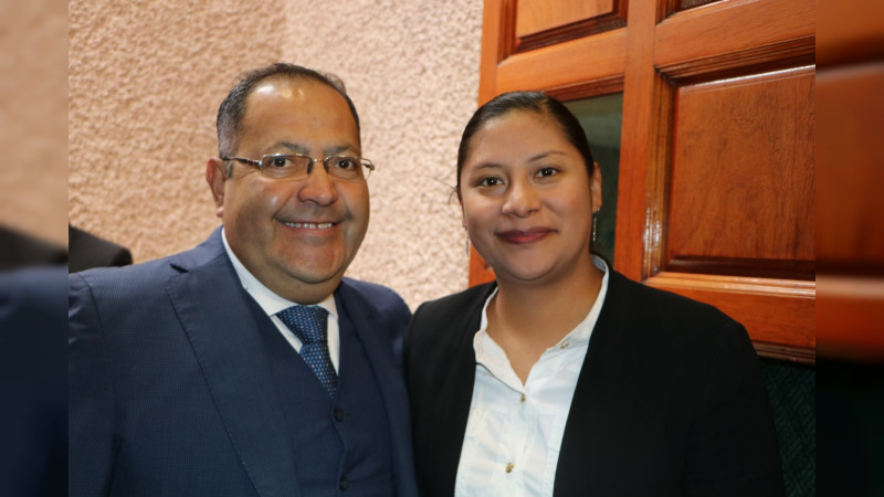 José Luis Téllez Marín, asistió al informe de labores del Magistrado presidente del Poder Judicial de Michoacán