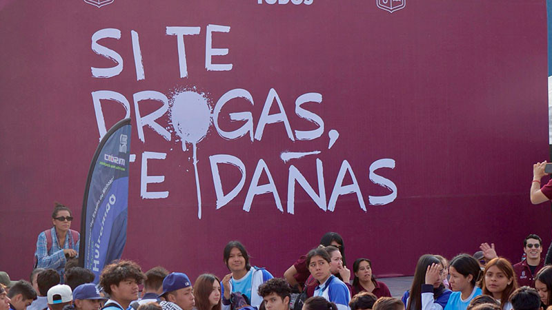 Convocan a estudiantes michoacanos a participar en jornada nacional contra las drogas 