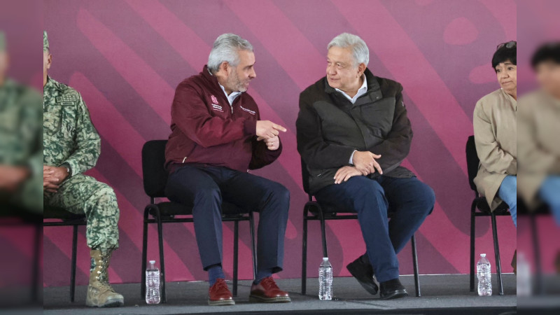 Bedolla y AMLO refrendan apoyo a michoacanos con programas sociales