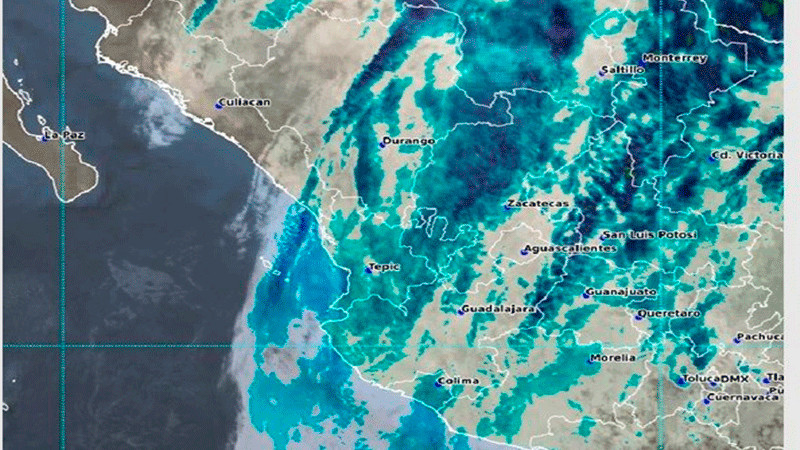 Continuarán lluvias aisladas y chubascos en regiones de Michoacán y estados del Occidente 