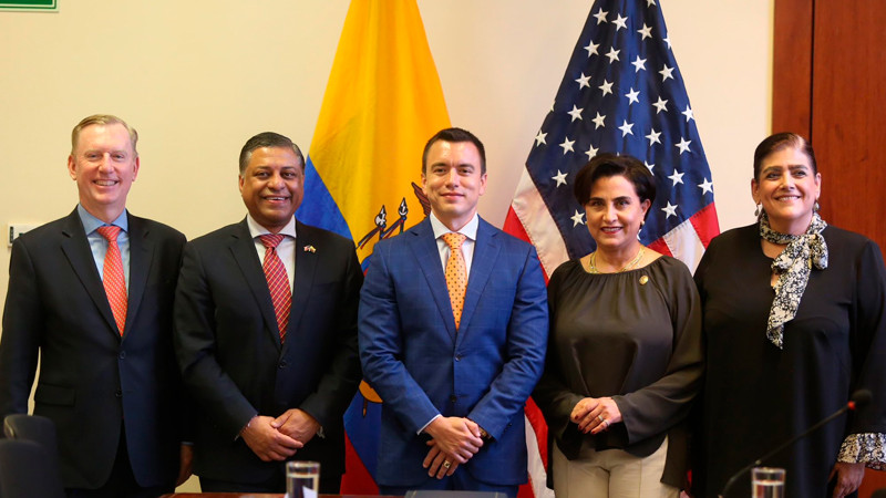 EEUU y Daniel Noboa evalúan apoyo para combatir delincuencia organizada en Ecuador 