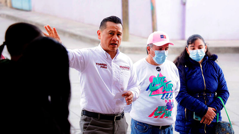 AMLO no regatea apoyo a Morelia: Torres Piña 