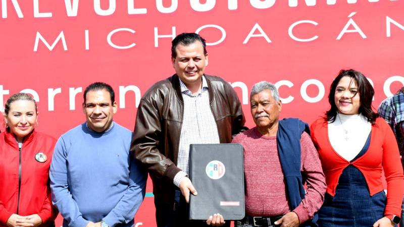 Entrega PRI Michoacán en comodato terreno a favor de la niñez y la juventud de Uruétaro 