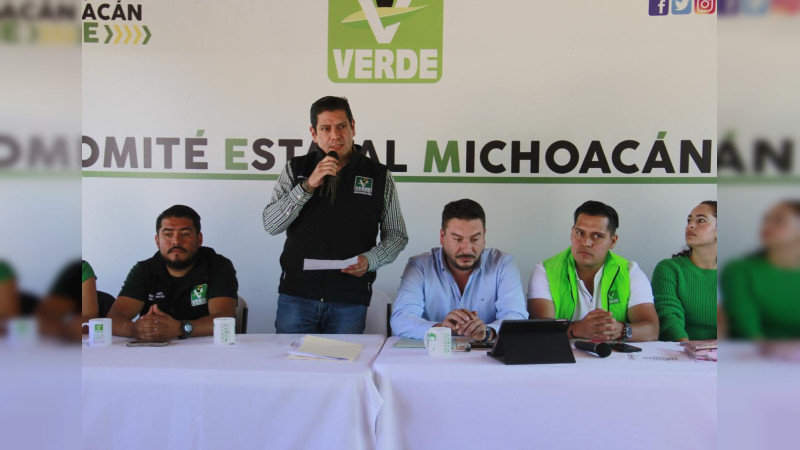 Partido Verde Michoacán Conforma equipo electoral rumbo al 2 de junio  