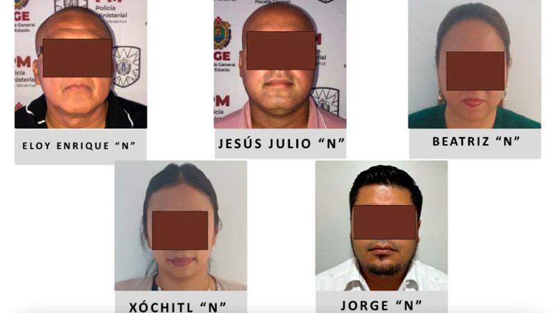 Detienen a 5 funcionarios de la FGE Veracruz por incumplimiento del deber 