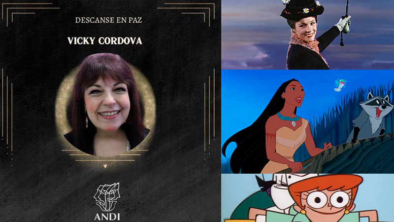 Falleció Vicky Córdova, voz de la mamá de Dexter y canciones de Pocahontas  