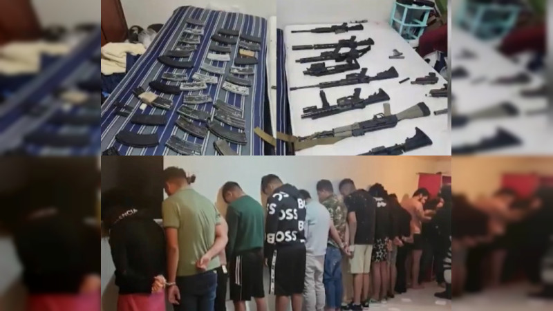 Balacera en Tlaquepaque, Jalisco: Abaten a mujer, aseguran restos humanos, arsenal y detienen a 17 