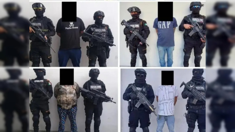 En Nuevo León detienen a 6 con droga y armas; entre ellos un menor 