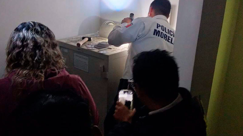 Intentan robar banco en Morelia, Michoacán 