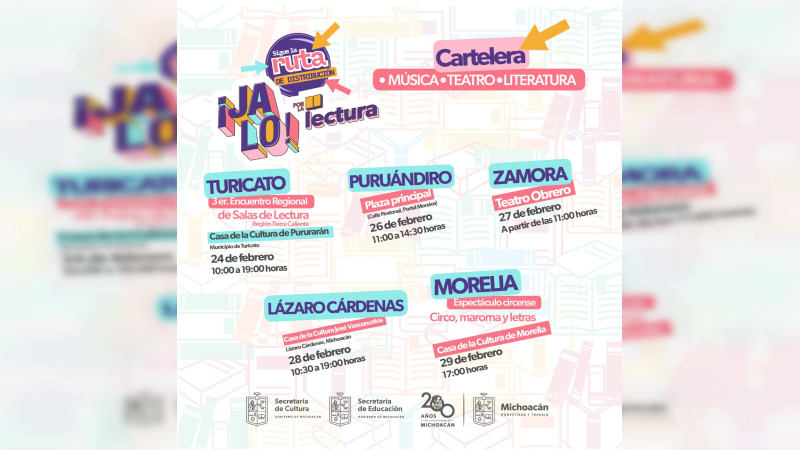 Arrancan jornadas culturales de Jalo por la Lectura 