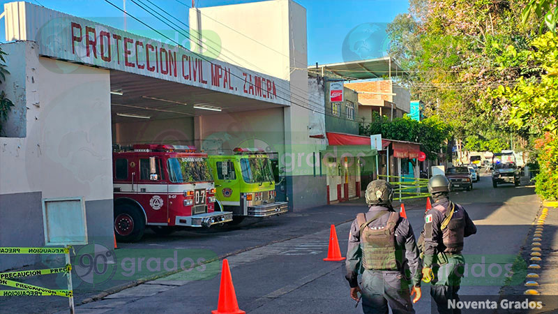 Balean instalaciones de Protección Civil en Zamora, Michoacán 