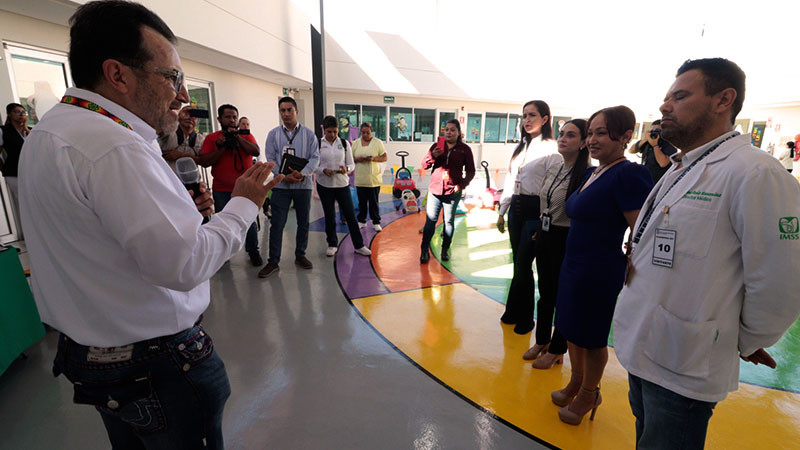 Entrega IMSS Michoacán acciones de rehabilitación en Guardería de Lázaro Cárdenas 