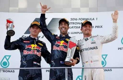 Daniel Ricciardo gana GP de Malasia; "Checo" Pérez fue sexto 