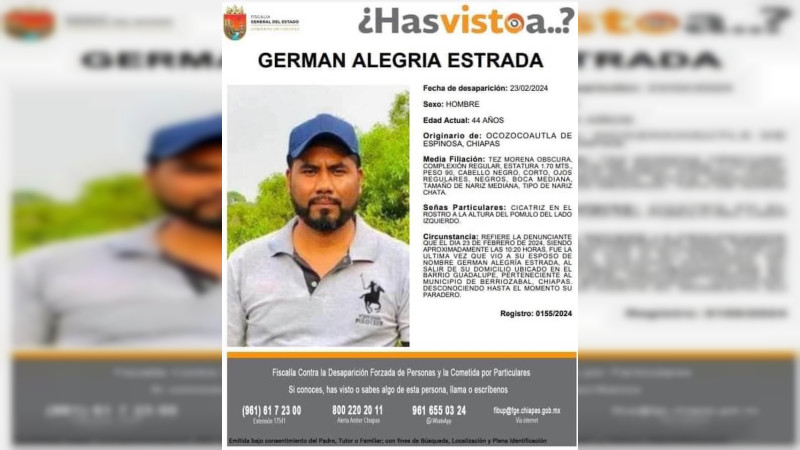 Grupo de hombres armados privan de la libertad a secretario de Seguridad de Berriozábal, Chiapas