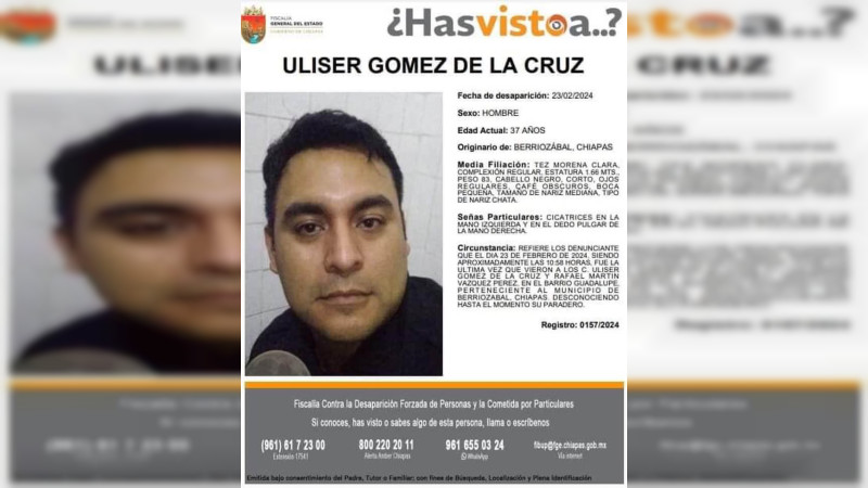 Grupo de hombres armados privan de la libertad a secretario de Seguridad de Berriozábal, Chiapas