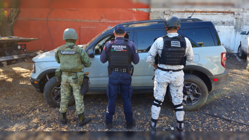 En 11 municipios de Michoacán la SSP asegura seis personas, drogas y vehículos