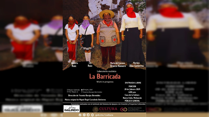 Invita Reyes Galindo a obra de teatro en Nueva Italia con temática para frenar la violencia contra la mujer 