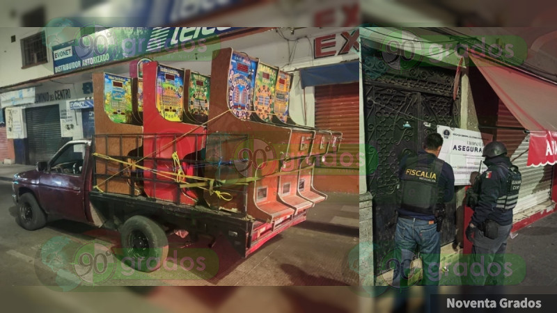 Megaoperativo contra jefe de Jalisco en Zitácuaro, Michoacán: Le aseguran 19 inmuebles y 200 tragamonedas 