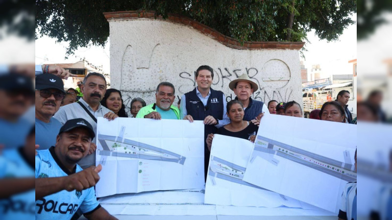 Celebran vecinos construcción de parques lineales y zonas seguras para peatones en Morelia