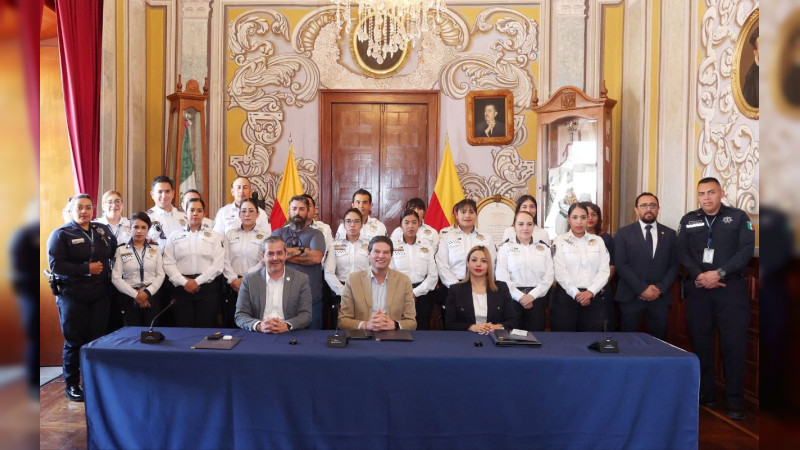 Policía Morelia firma convenio para realizar labores de investigación