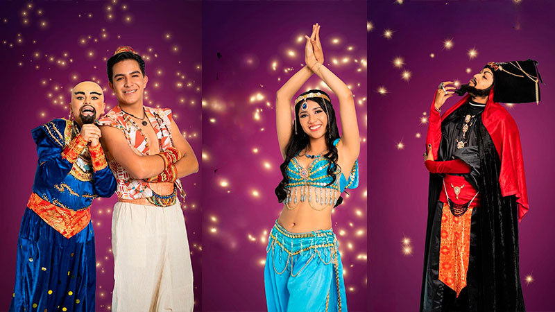 Mañana se estrena “Aladdín: un musical genial” en el teatro Matamoros de Morelia, Michoacán 