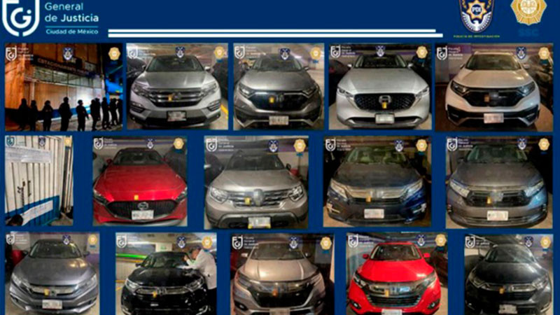 CDMX: Encuentran bodega con 19 auto de lujo con reporte de robo  