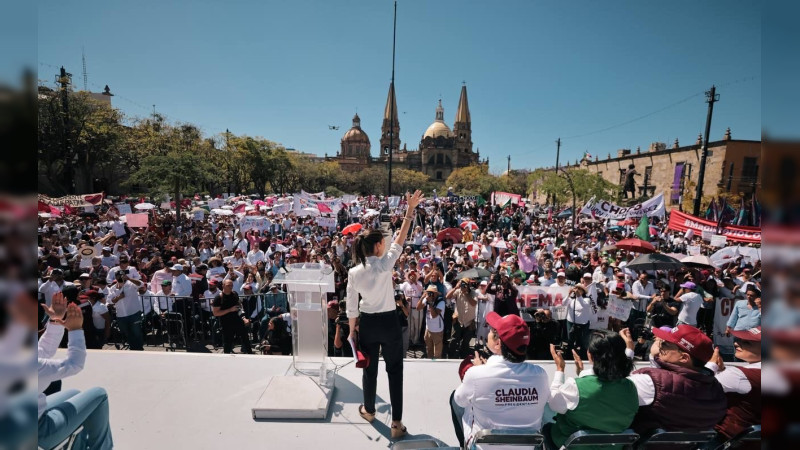 En Jalisco se van a romper las cadenas de la corrupción: Claudia Sheinbaum asegura que la 4T llegará a tierras tapatías 