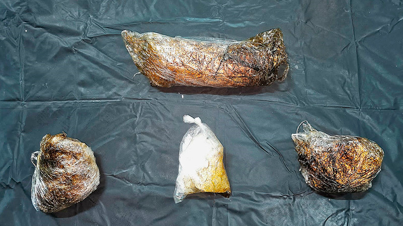 Detienen en Parácuaro, Michoacán a dos sujetos con más de un kilo de sustancias prohibidas