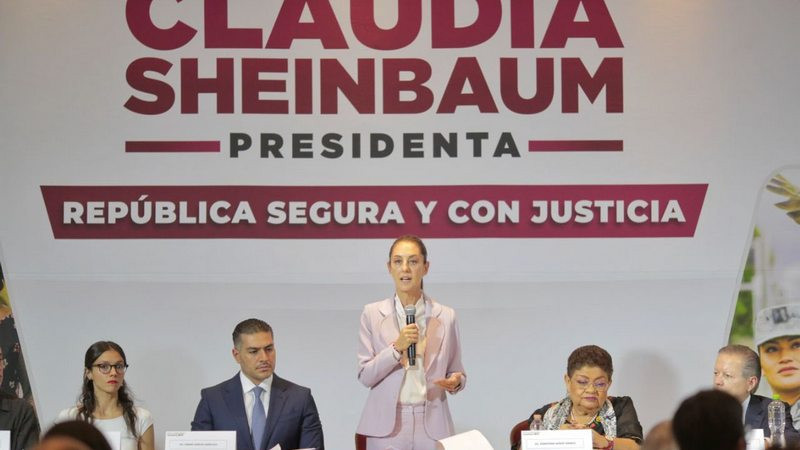 Claudia Sheinbaum presenta en líneas generales su propuesta de seguridad para México 