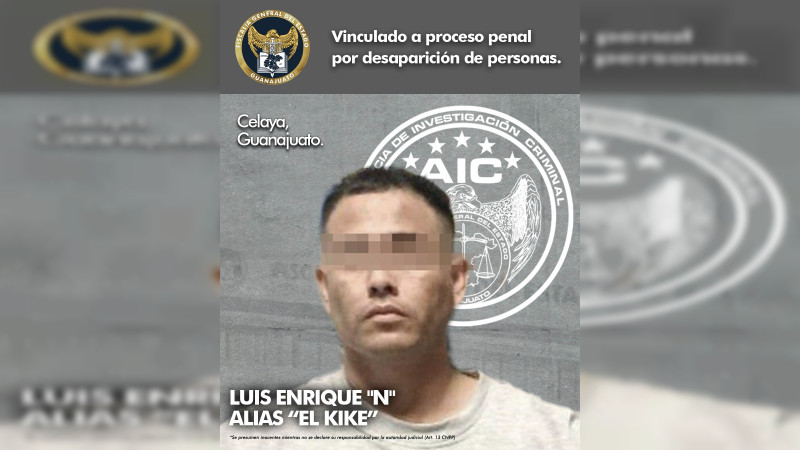 Detienen a integrante de célula criminal acusada de la desaparición de una familia celayense 