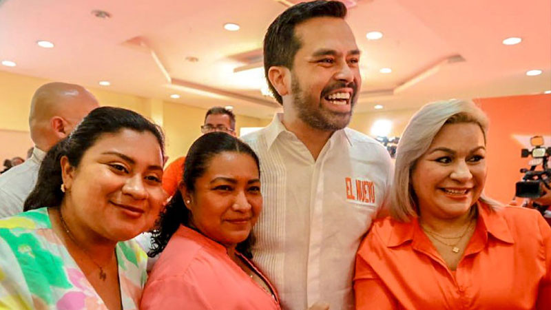 Álvarez Máynez promete saldar la deuda histórica que tiene México con las mujeres 