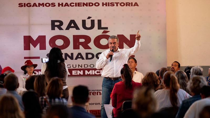 El pueblo será el autor de la transformación de Morelia y Michoacán: Raúl Morón 