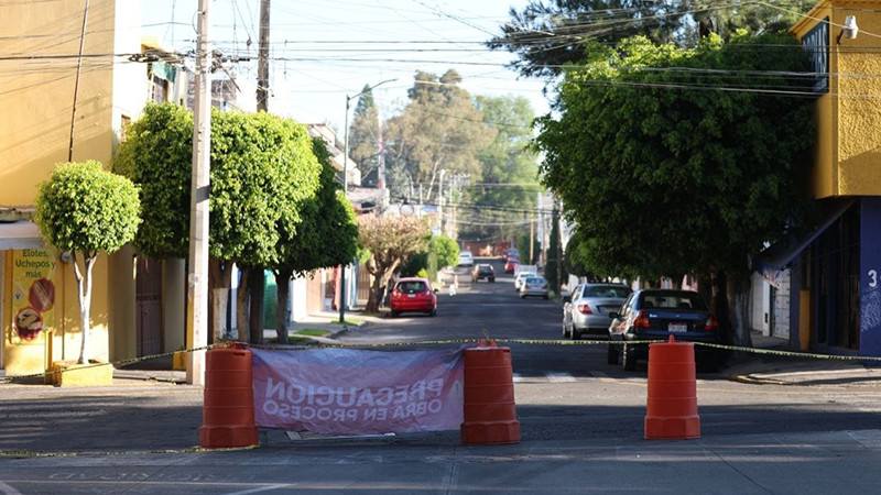 Emite Gobierno de Morelia alerta vial por labores de reparación y mantenimiento de vialidades 