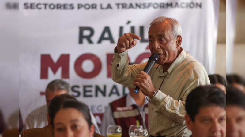 Sectores sociales de Michoacán se proclaman en favor de Raúl Morón Orozco 