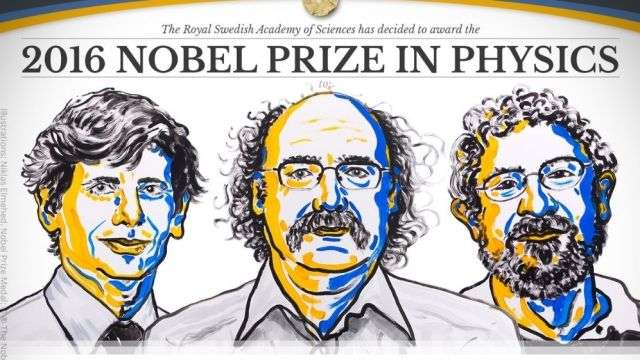 Nobel de Física premia avances en los estados exóticos de la materia 