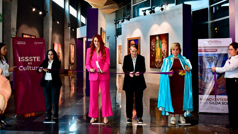 Inicia Issste actividades culturales 2024 con exposición de pintura escultórica  