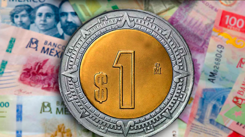 Peso mexicano sigue avanzando, cotiza en 16.86 unidades por dólar 