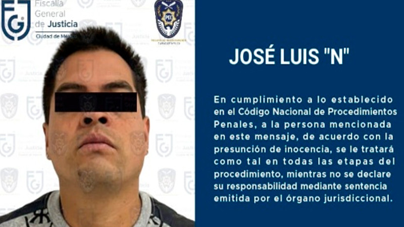 Cae presunto líder de grupo criminal de Tlalpan; se le relaciona con delitos de alto impacto 
