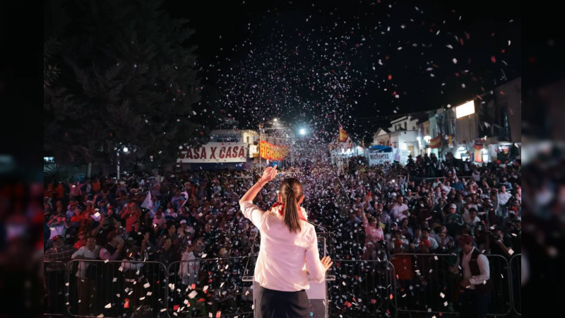Vamos a construir una República de y para las mujeres de México: Claudia Sheinbaum desde Maravatío, Michoacán