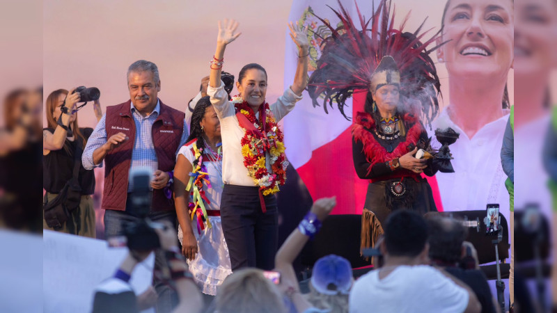 “No solo llega Claudia a la presidencia, llegan todas las mujeres de México”: Morón 