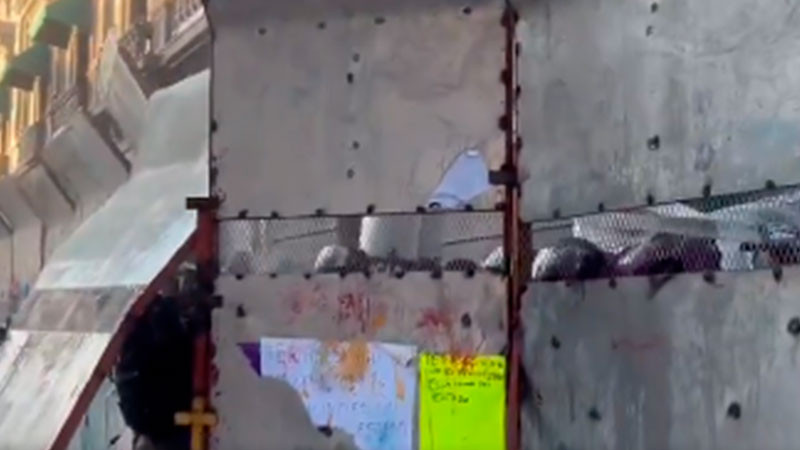 En Puebla, detienen a dos hombres infiltrados en marcha del 8M  