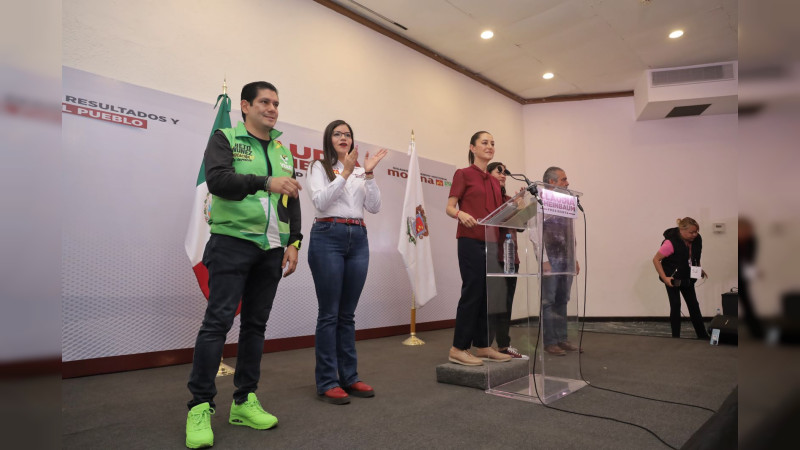 Partido Verde Michoacán, con Claudia Sheinbaum para seguir haciendo historia