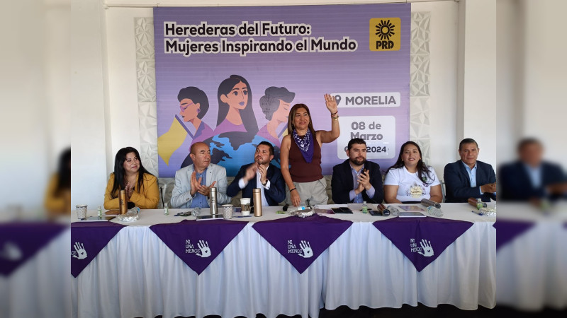 Realiza PRD Michoacán, taller “Herederas del Futuro: Mujeres inspirando el mundo” 