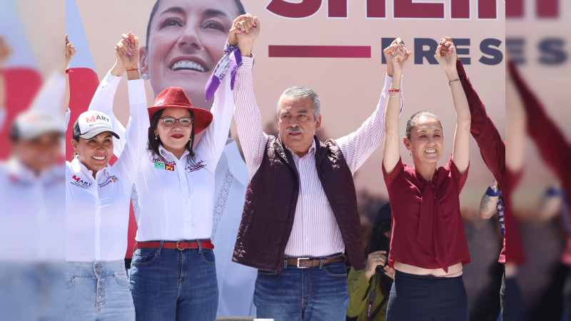 Ratifica Carolina Rangel respaldo total al proyecto de Sheinbaum en Michoacán