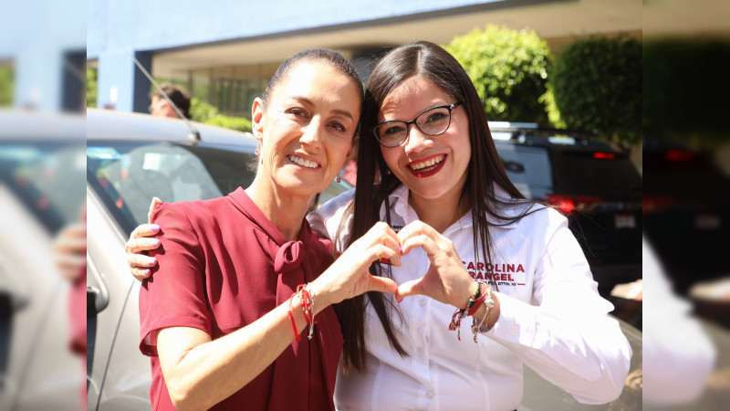 Ratifica Carolina Rangel respaldo total al proyecto de Sheinbaum en Michoacán