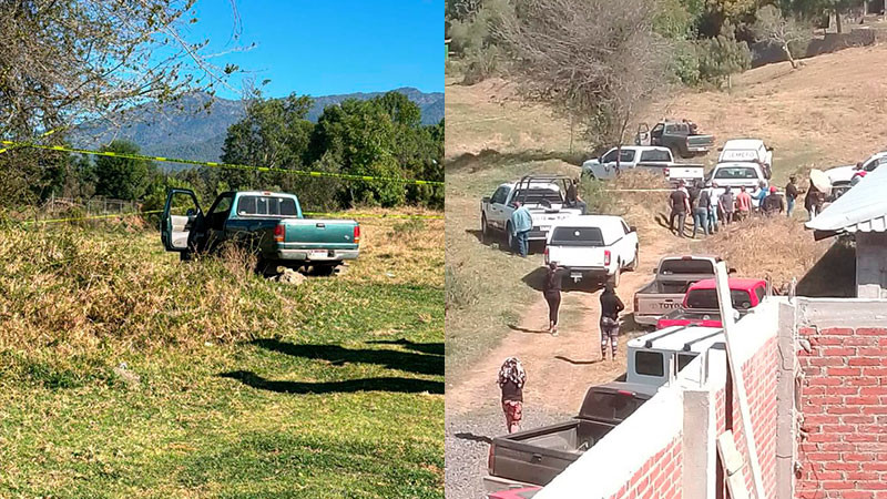 Privan de la vida a dos primos en Tancítaro, Michoacán los cuerpos fueron abandonados en una camioneta 