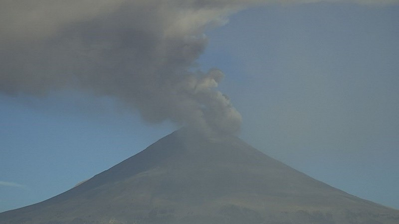 Aumenta la actividad del volcán Popocatépetl 