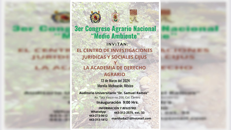 Medio ambiente, tema principal del Congreso Agrario Nacional  