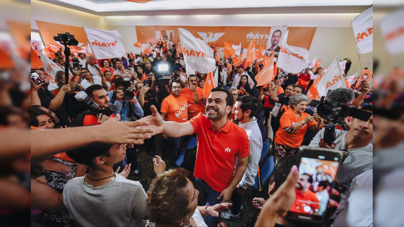 Durante campaña, Álvarez Máynez promete pacificar el país 