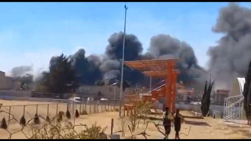 Se registra fuerte incendio en basurero de Cocotitlán, Estado de México 